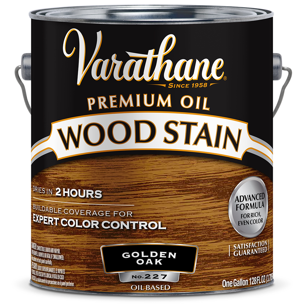 Qt Rust-Oleum 211716H Golden Oak Varathane Interior Oil-Based Premium Wood Stain