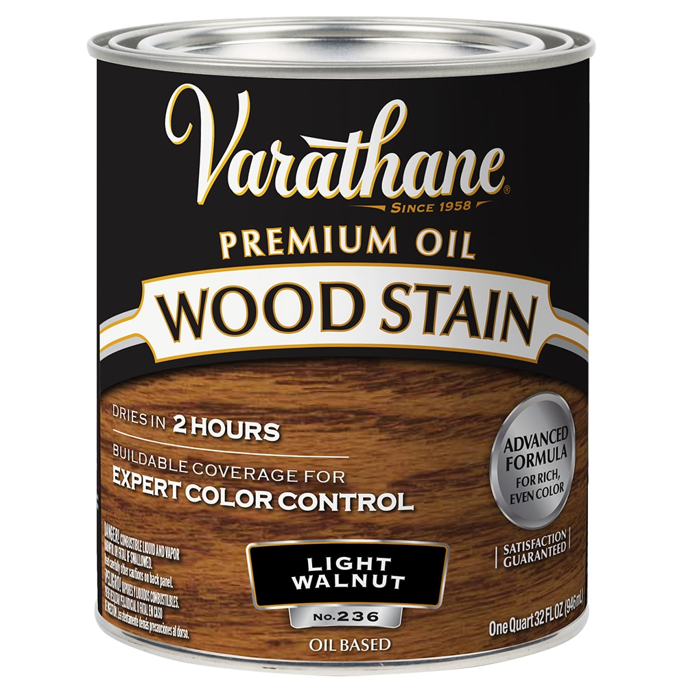 2‐Pack of 1 Qt Rust‐Oleum 211719H Light Walnut Varathane Oil‐Based