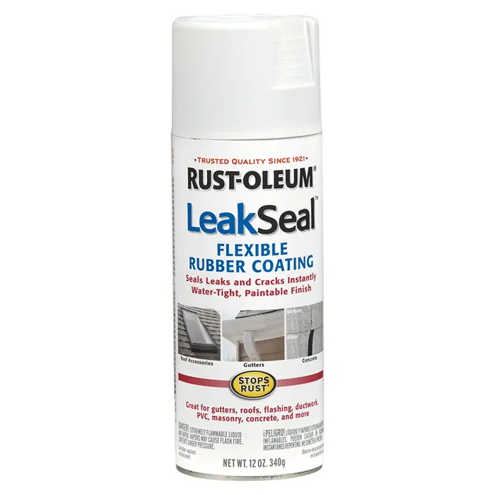 60‐Pack of 12 Oz Rust‐Oleum Brands 267970 White Stops Rust, LeakSeal Flexible Rubber Coating Spray