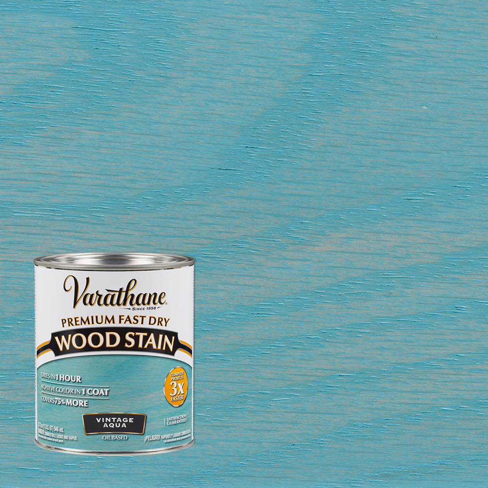 Qt Rust‐Oleum 297427 Vintage Aqua Varathane Premium Fast Dry Wood Stain - Image 2