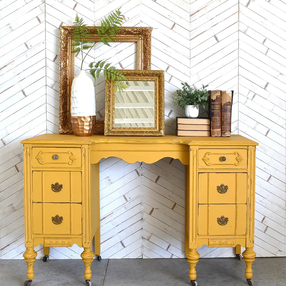 4‐Pack of 1 Qt Rust‐Oleum 334195 Venetian Yellow Rust‐Oleum Milk Paint Finish - Image 4