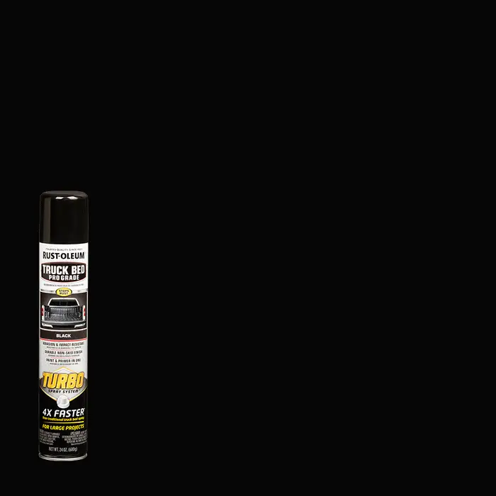 24 Oz Rust‐Oleum 340455 Automotive Black Turbo Truck Bed Coating Spray - Image 2