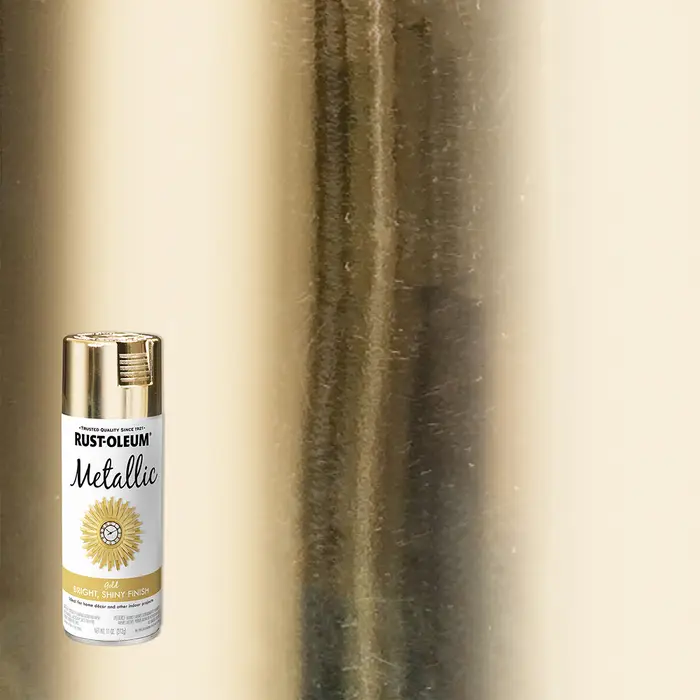 11 Oz Rust‐Oleum 340647 Gold Specialty Metallic Spray Paint - Image 2