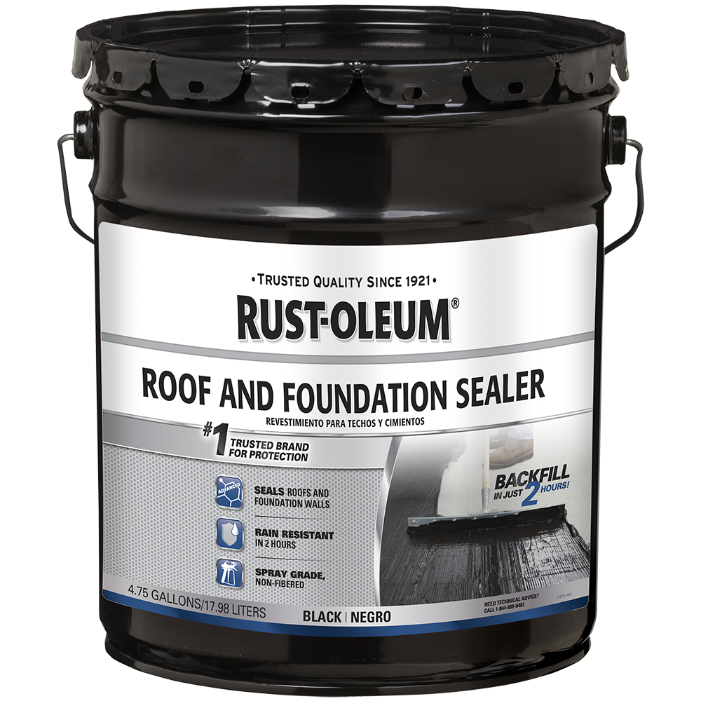 Pallet (36 ct) of 4.75 Gal Rust‐Oleum 347434 Black Roofing 310 Roof and Foundation Coating