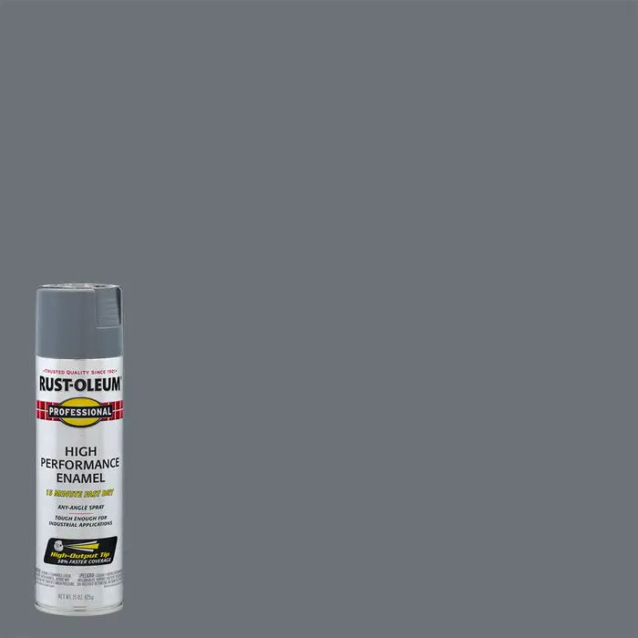 60‐Pack of 15 Oz Rust-Oleum 7587838 Machine Gray Professional High Performance Enamel Spray Paint - Image 2