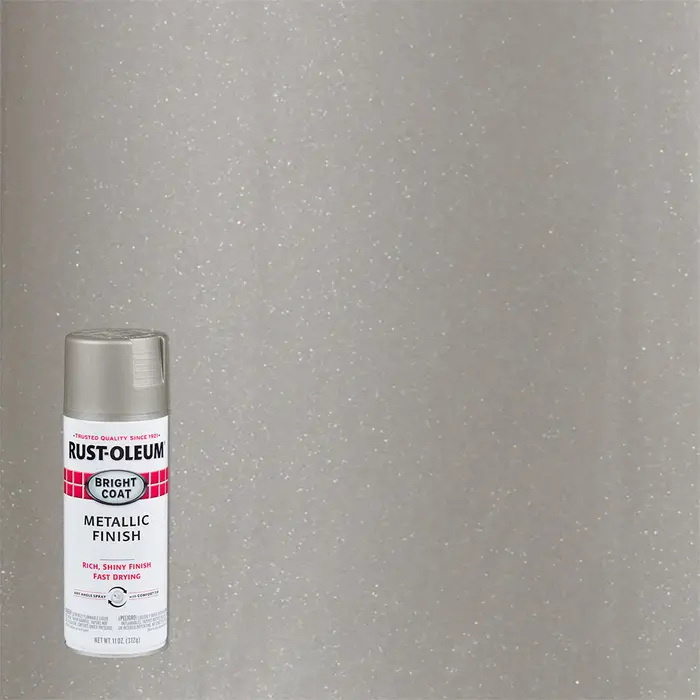 11 Oz Rust-Oleum Brands 7715830 Aluminum Stops Rust Bright Coat Spray, Metallic Finish - Image 2