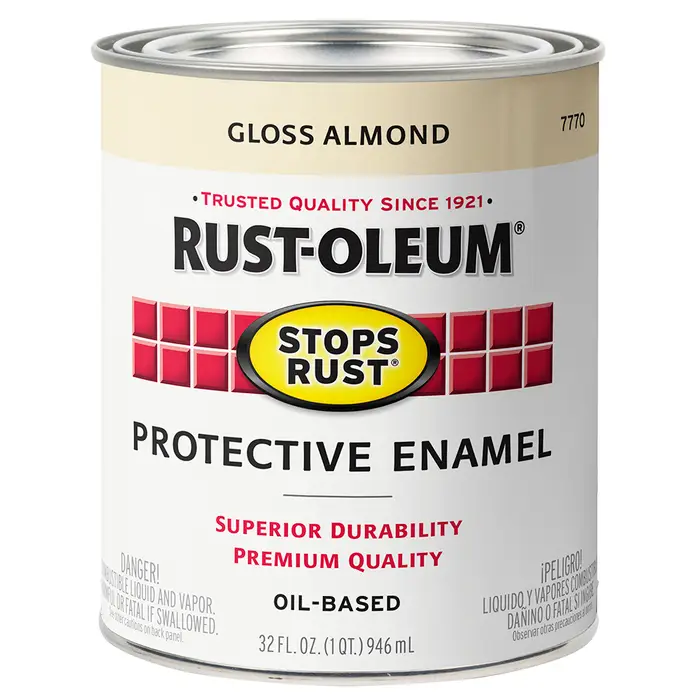 Qt Rust‐Oleum Brands 7770502 Almond Stops Rust Protective Enamel, Gloss