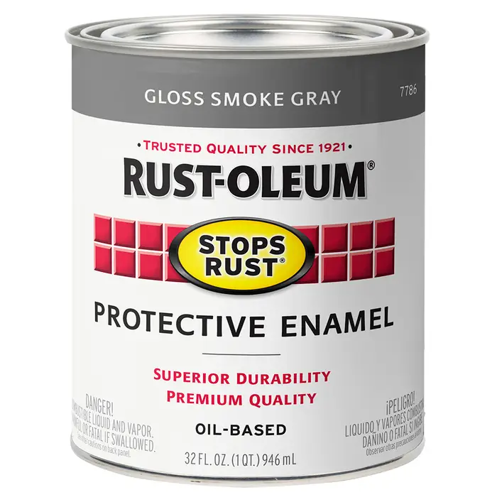 Qt Rust‐Oleum Brands 7786502 Smoke Gray Stops Rust Protective Enamel, Gloss