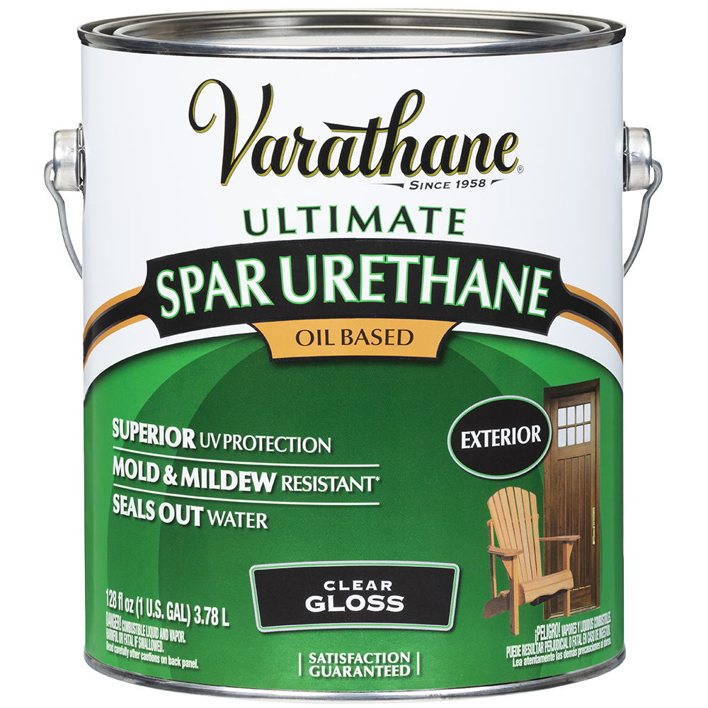2-Pack of 1 Gal Rust-Oleum 9231 Clear Varathane Oil-Based Exterior Ultimate Spar Urethane, Gloss