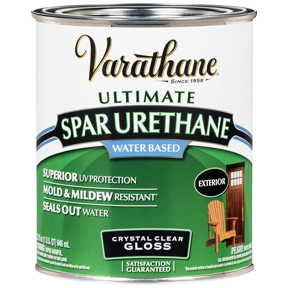 Qt Rust-Oleum 250041H Clear Varathane Water-Based Interior & Exterior Ultimate Spar Urethane, Gloss