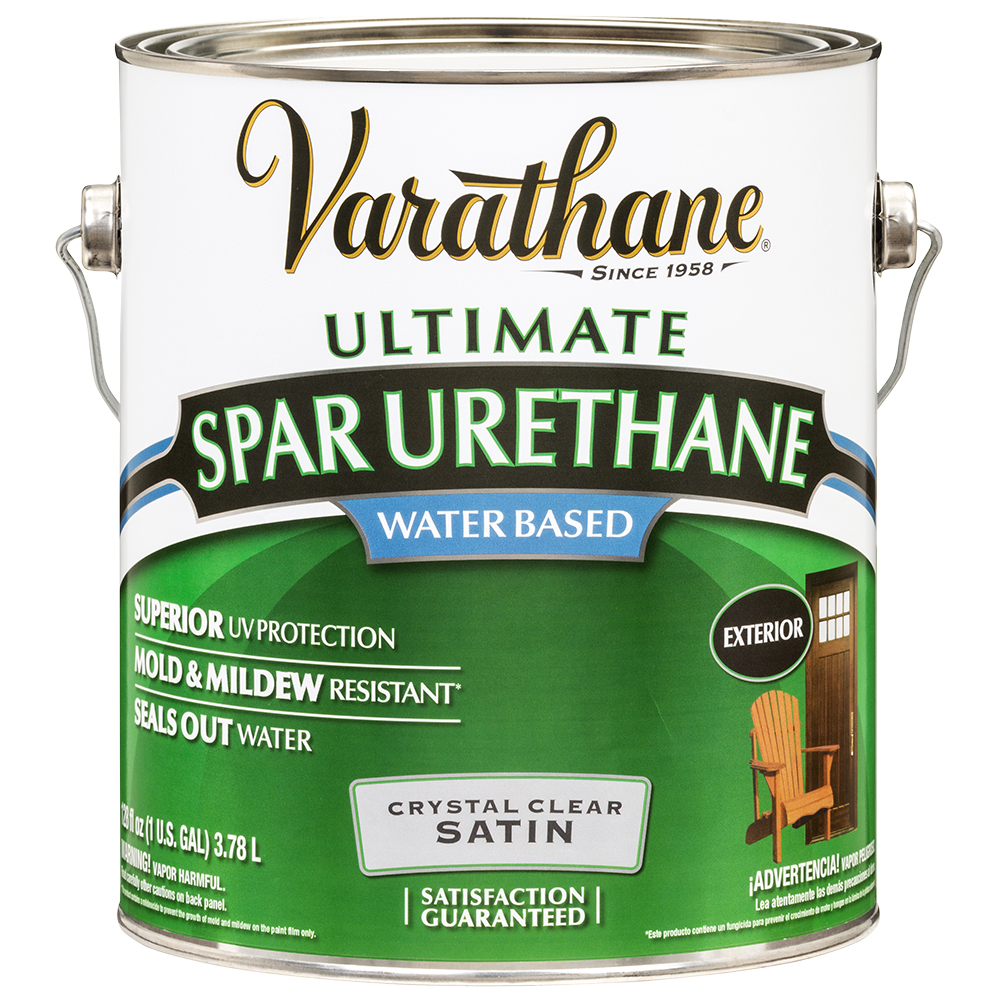 90-Pack of 1 Gal Rust-Oleum 250231 Clear Varathane Water-Based Interior & Exterior Ultimate Spar Urethane, Satin