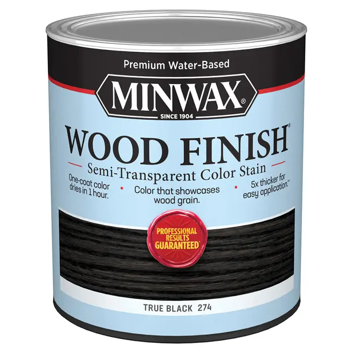 True Black Semi/Trans Minwax Wood Finish Color Series