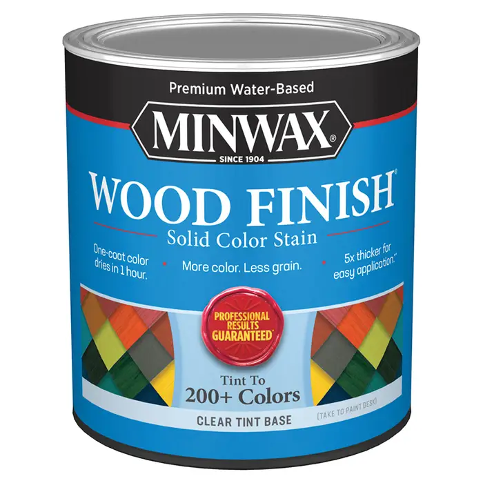 Qt Minwax 11731 Clear Tint Base Wood Finish Water‐Based Solid Color Stain