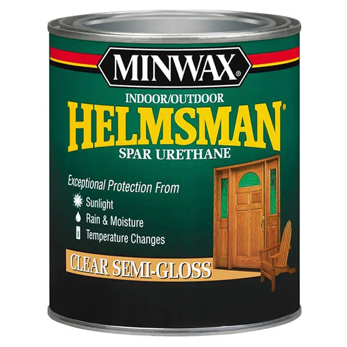 8‐Pack of 1 Qt Minwax 63210 Clear Helmsman Indoor/Outdoor Spar Urethane, Semi‐Gloss