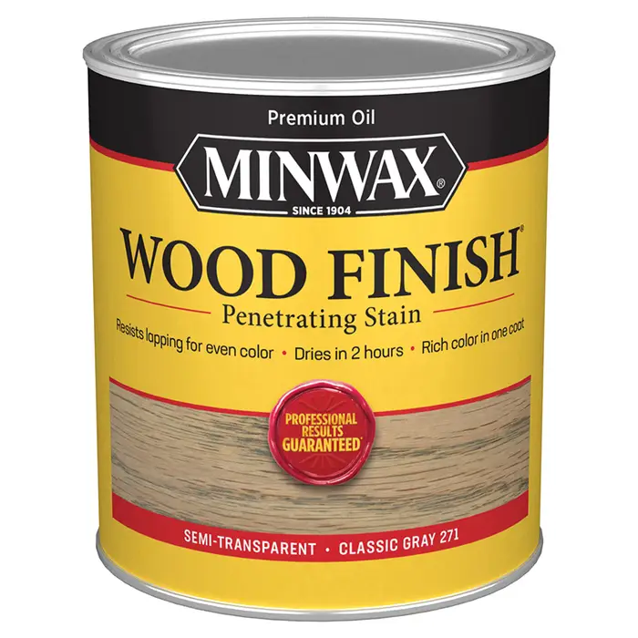 Qt Minwax 70048 Classic Gray Wood Finish Penetrating Oil‐Based Wood Stain