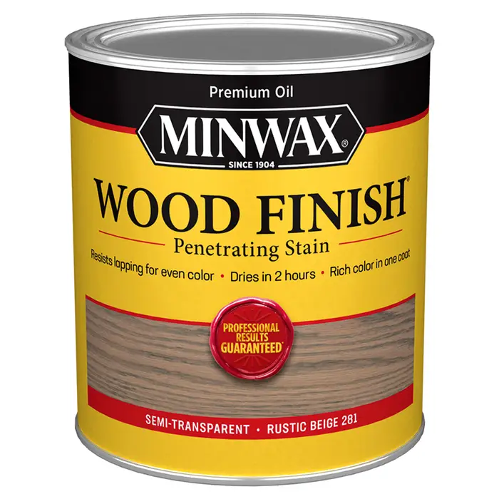 Qt Minwax 70100 Rustic Beige Wood Finish Penetrating Oil‐Based Wood Stain