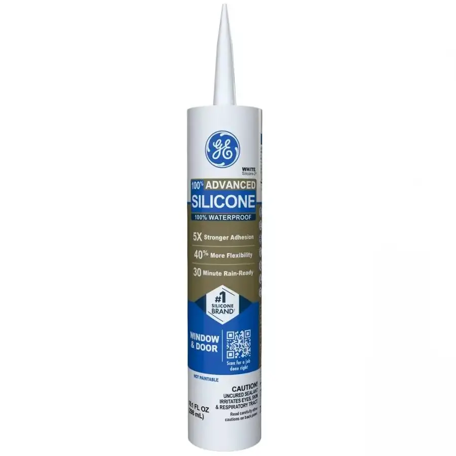 Pallet (1080 ct) 10.1 Oz GE 2811093 White Silicone 2 Advanced Window & Door Sealant