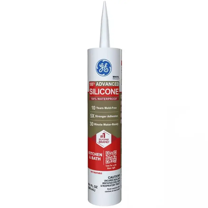 Pallet (1080 ct) 10.1 Oz GE 2812565 White Silicone 2 Advanced Kitchen and Bath Sealant