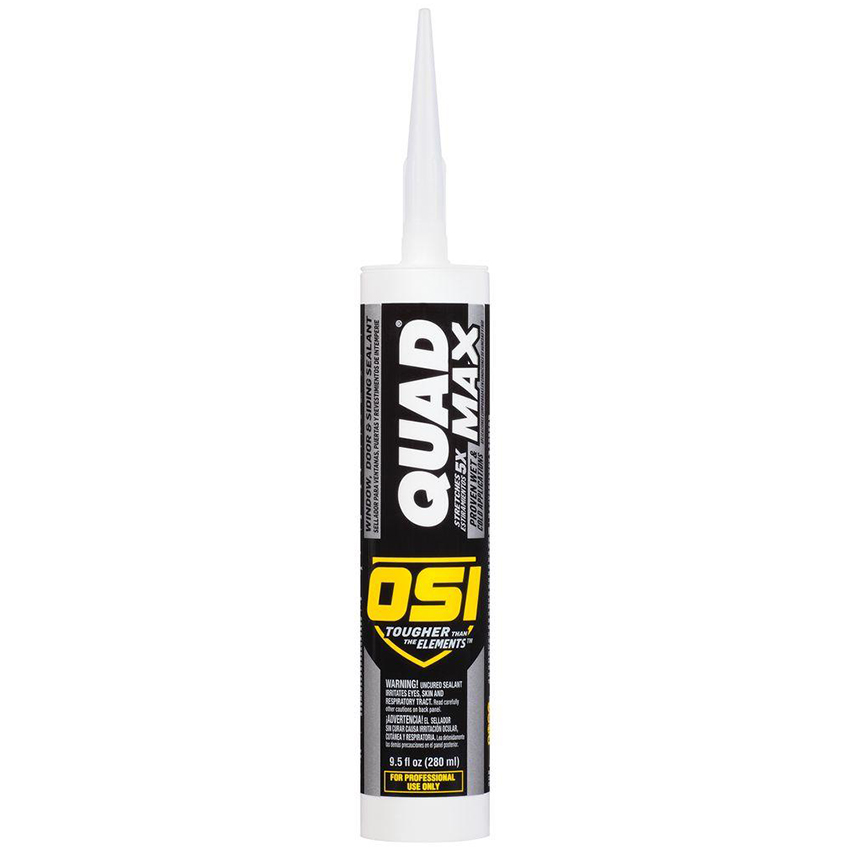 24-Pack of 9 Oz OSI 2445634 Clear Quad Max Window, Door and Siding Sealant