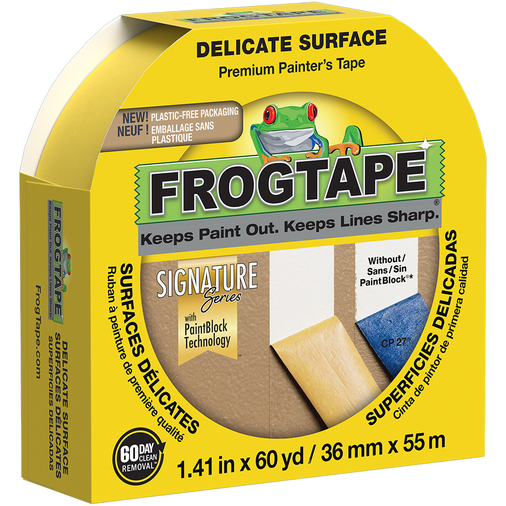 110‐Rolls of 1.41" x 60 Yds Shurtape 243176 Yellow FrogTape CF 160 Delicate Surface Painter’s Tape