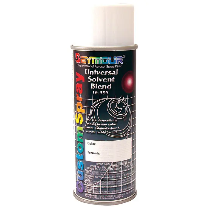 Pallet (900 ct) of 16 Oz Seymour Of Sycamore 16‐395 Universal Solvent Blend Custom Spray Can
