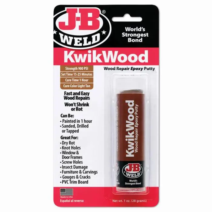 6‐Pack of 1 Oz J‐B Weld 8257 Kwikwood Wood Repair Epoxy Putty