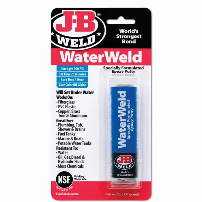6‐Pack of 2 Oz J‐B Weld 8277 WaterWeld Epoxy Adhesive