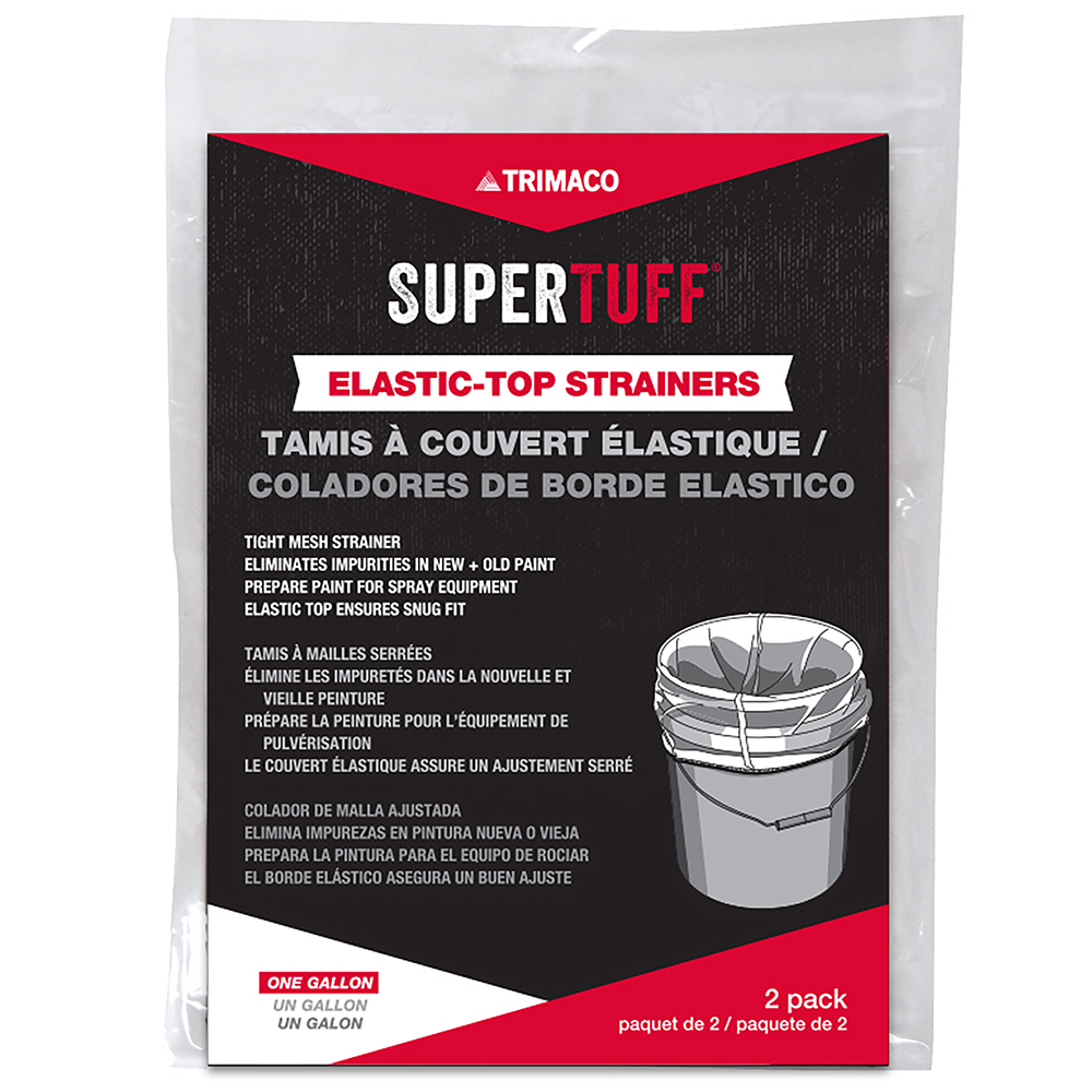 72-Pack of 1 Gallon Trimaco 11522 SuperTuff Elastic-Top Strainers, Regular Mesh, 2-Pack