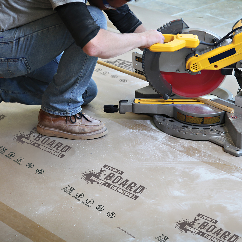 12-Pack of 35" x 50' Trimaco 12375 X-Board Paint & Remodel Surface Protection - Image 5