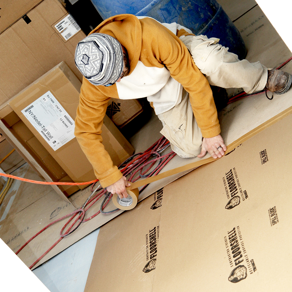 84-Pack of 2.83" x 180' Trimaco 12390 FloorShell Heavy Duty X-Seam Tape - Image 2