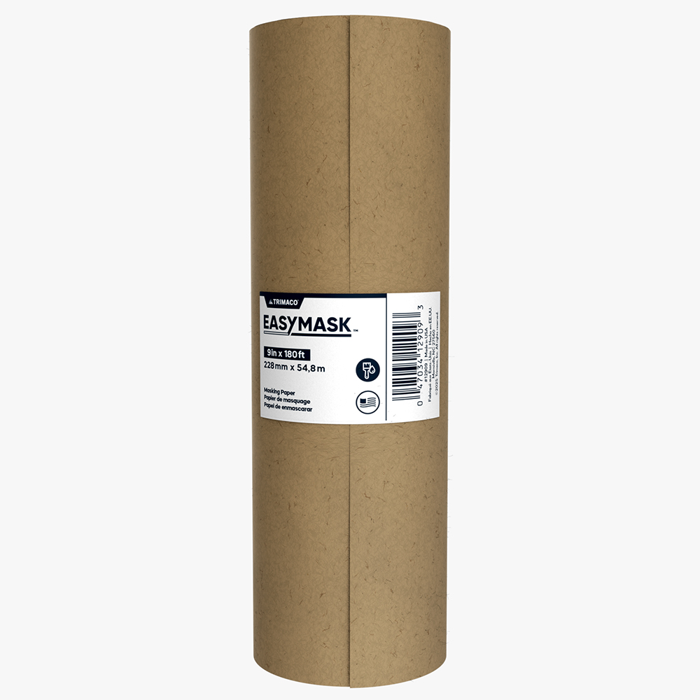 960-Pack of 9″ x 180′ Trimaco 12909 Brown Easy Mask General Purpose Masking Paper