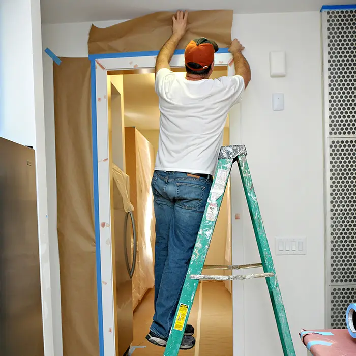 12‐Rolls of 18”x 180’ Trimaco GP18 Easy Mask Brown General Purpose Masking Paper - Image 2