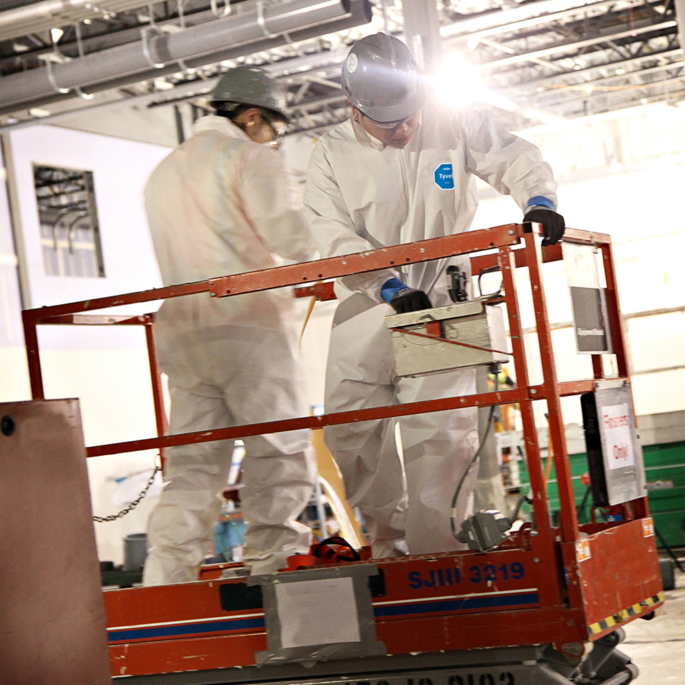 X-Large Trimaco 14123 DuPont, Tyvek Disposable Coverall with No Elastic - Image 3
