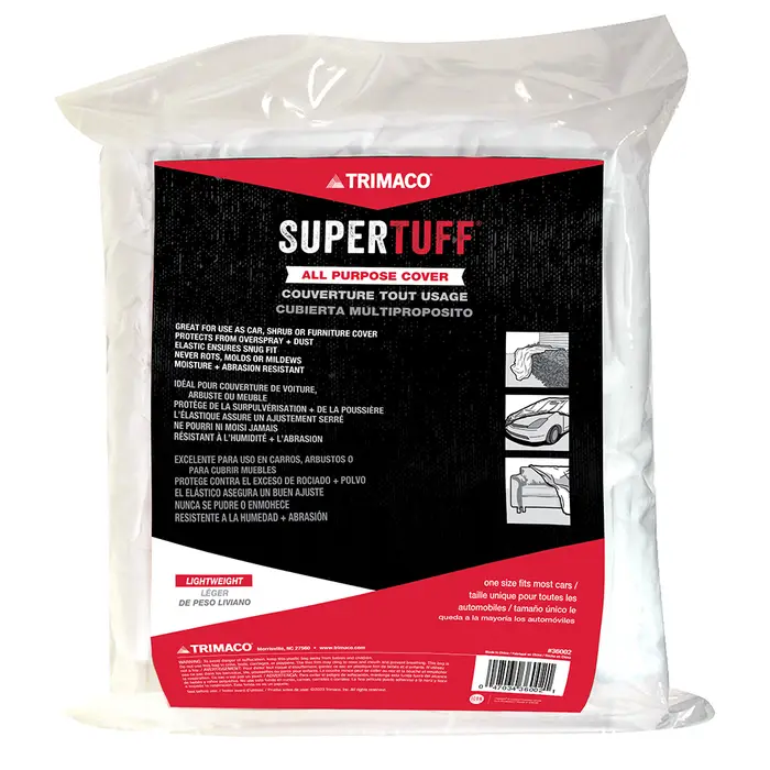 Trimaco 36002 SuperTuff All Purpose Car Cover, Fits All Cars