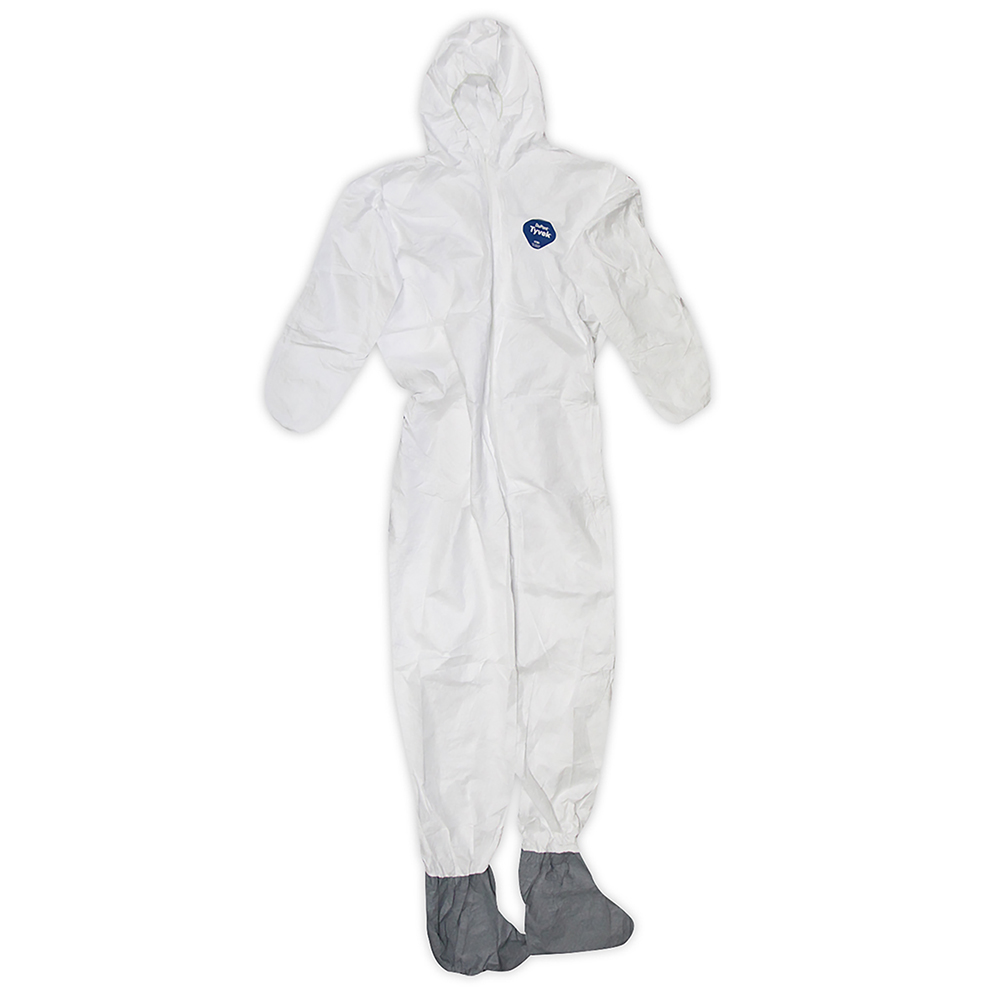 120-Pack of X-Large Trimaco 141232 DuPont, Tyvek Disposable Coverall with Hood & Boots - Image 2