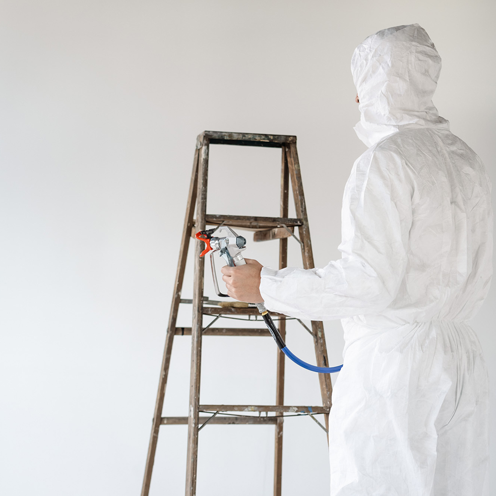 X-Large Trimaco 141232 DuPont, Tyvek Disposable Coverall with Hood & Boots - Image 3