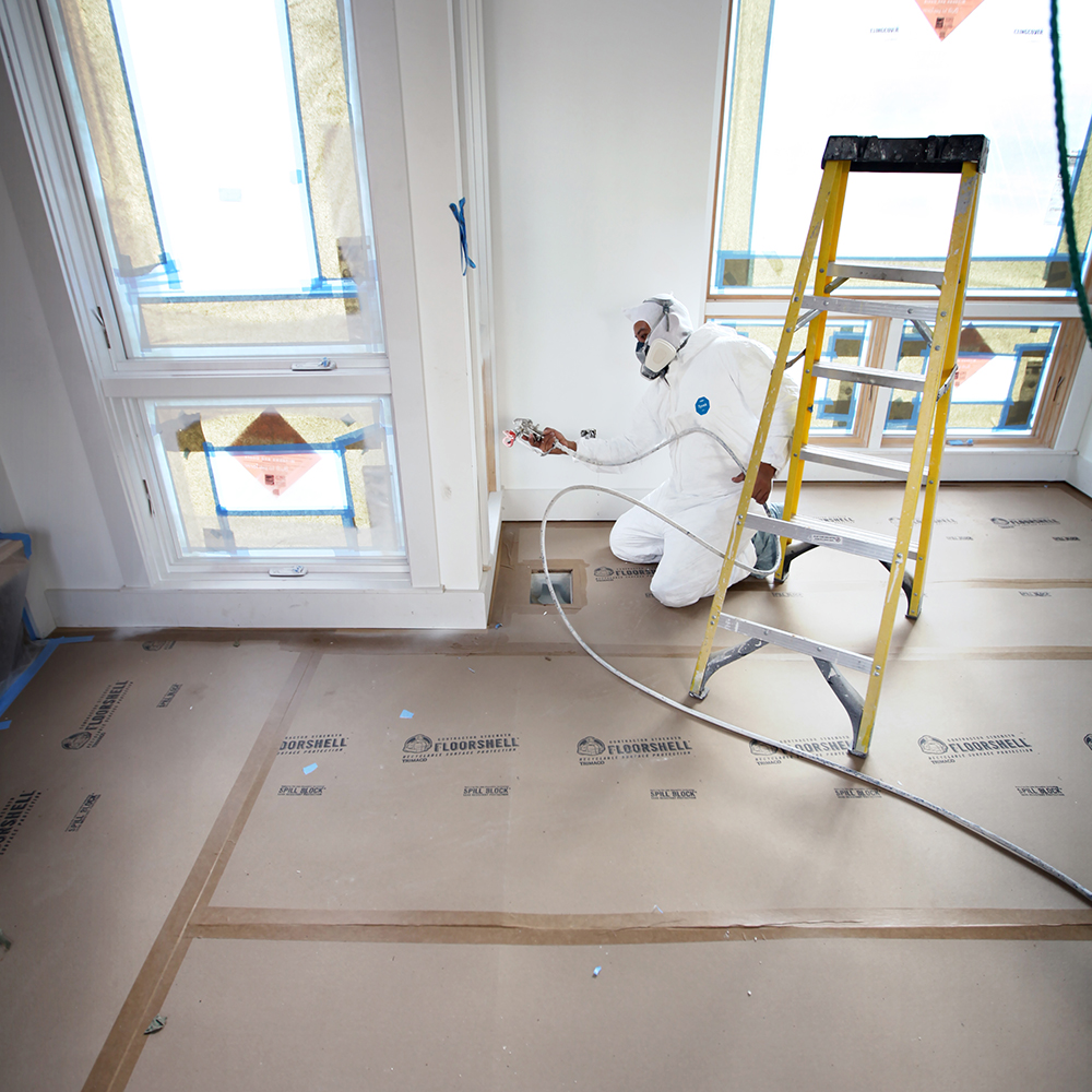 X-Large Trimaco 141232 DuPont, Tyvek Disposable Coverall with Hood & Boots - Image 6