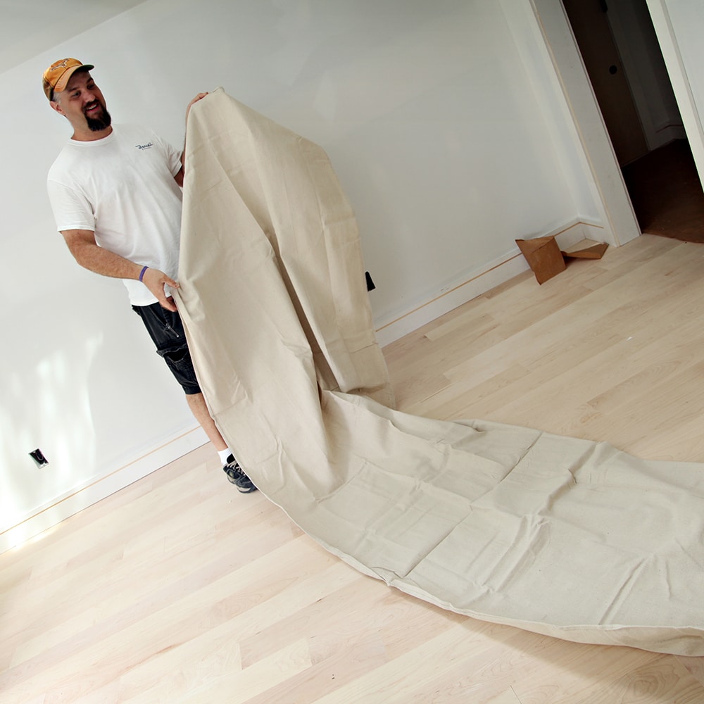 4' x 15' Trimaco 56708 SuperTuff Canvas Drop Cloth, 6 Oz. - Image 5