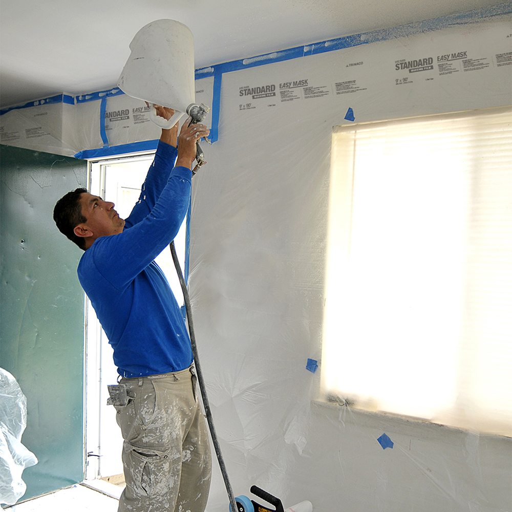 36-Pack of 72" x 90' Trimaco 67290 Easy Mask .4-Mil Standard Grade Masking Film - Image 2