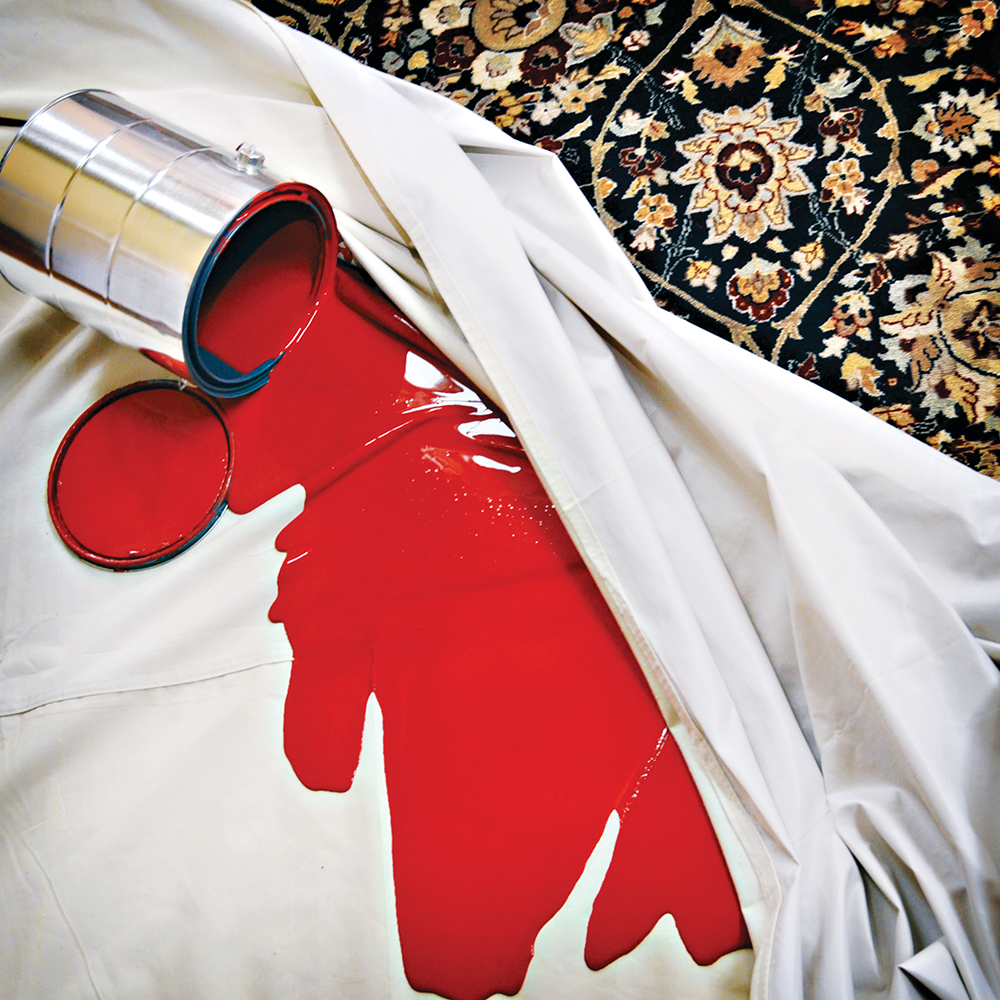 9' x 12' Trimaco 80201 Rubber Duckie Heavyweight Butyl-Coated Backed Drop Cloth - Image 5