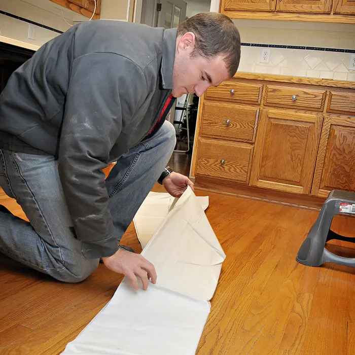 12' x 15' Trimaco 80203 Rubber-Duckie Heavyweight Butyl Drop Cloth - Image 2