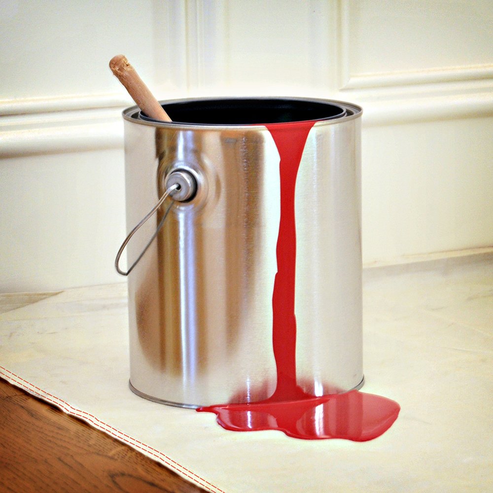 4' x 15' Trimaco 80328 Eliminator Heavy Duty Slip Resistant Butyl Drop Cloth - Image 6