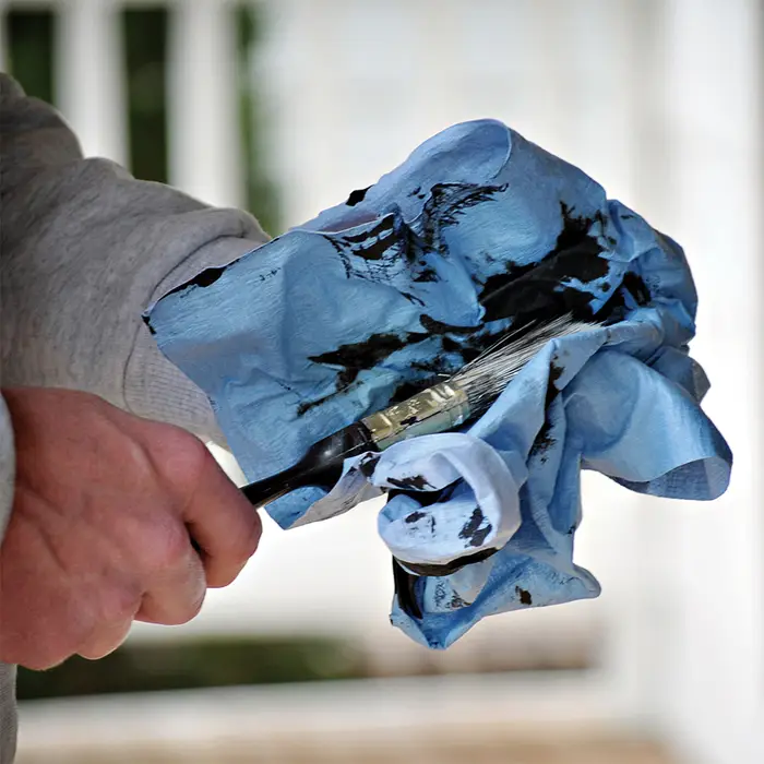 12" x 16" Trimaco 84075 One Tuff Durable Absorbent Wiper Cloths Dispenser Box, 75-Count - Image 2