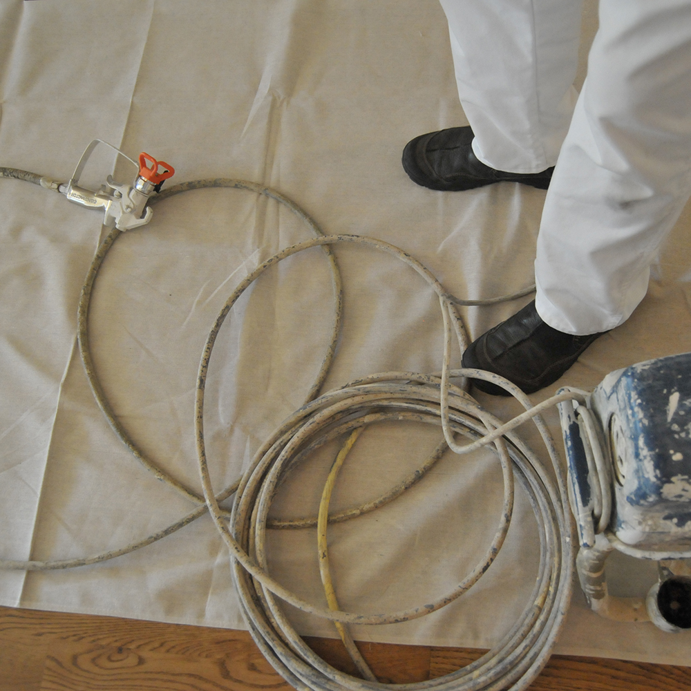 9' x 12' Trimaco 85321 Butyl II Leak Resistant Two Layer Drop Cloth - Image 4