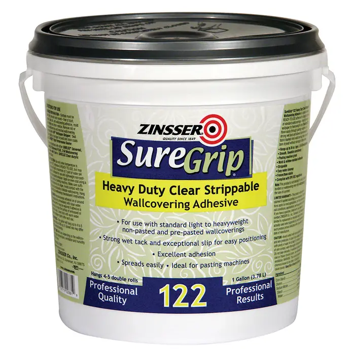 Gal Zinsser 02881 Clear SureGrip Heavy Duty Strippable Wallcovering Adhesive