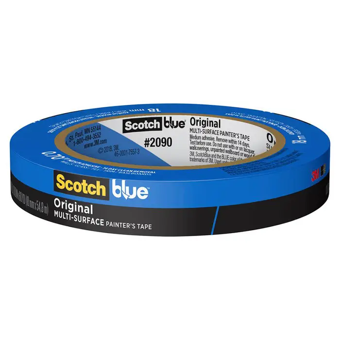Pallet (4032‐Rolls) of .70” x 60 Yds 3M 2090‐18NC ScotchBlue Blue Original Multi‐Surface Painter’s Tape