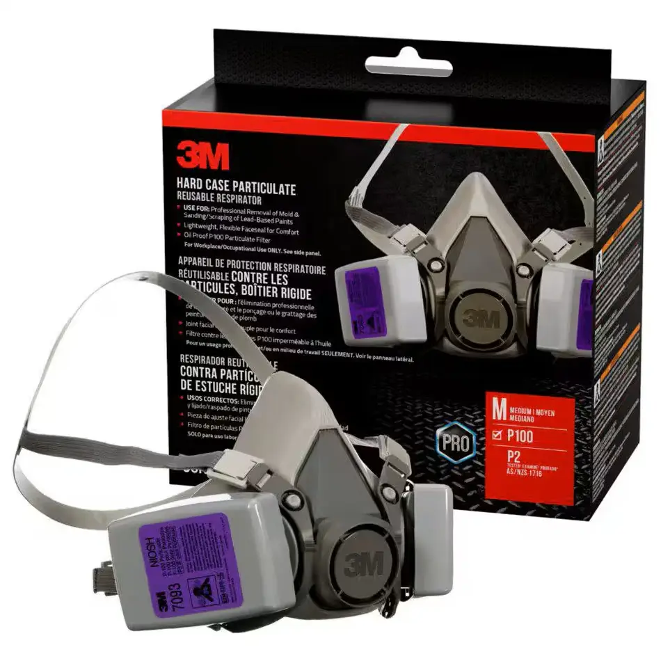 Medium 3M 62093HA1-C Reusable Respirator Mold & Lead Paint Removal