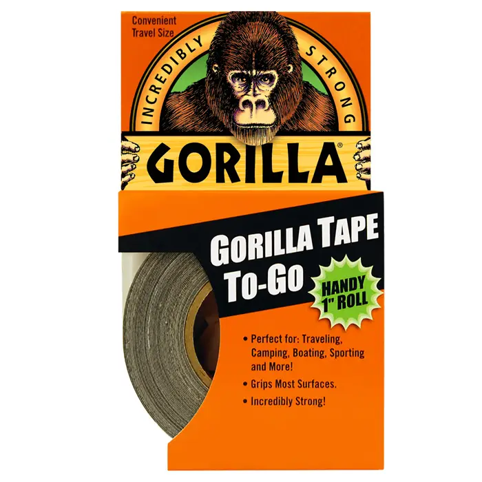 60‐Rolls of 1” x 30’ Gorilla Glue 6100109 Gorilla Tape Black Duct Tape Handy Roll