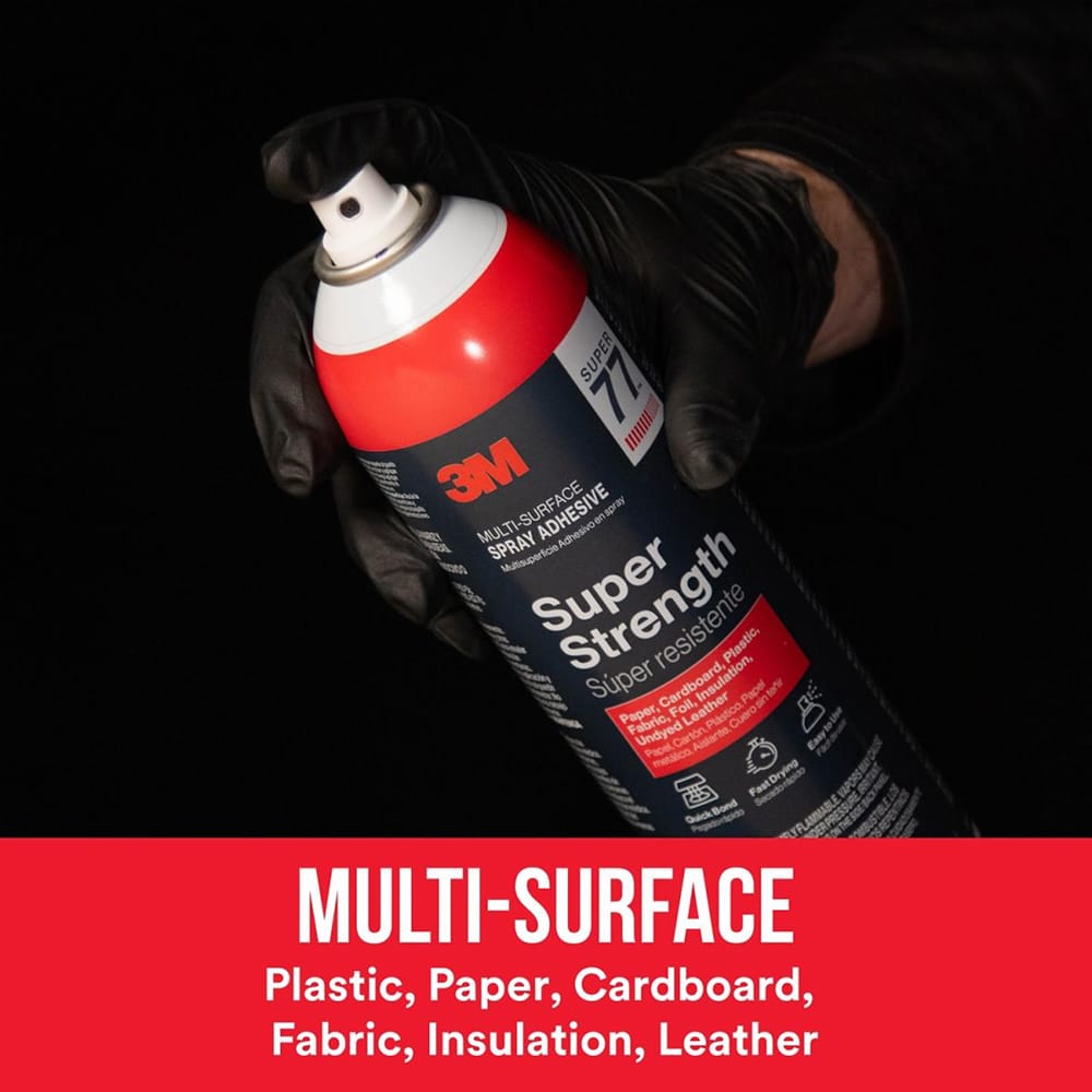 7.38 Oz 3M 77-10-NAT Super 77 Multi-Surface Spray Adhesive
