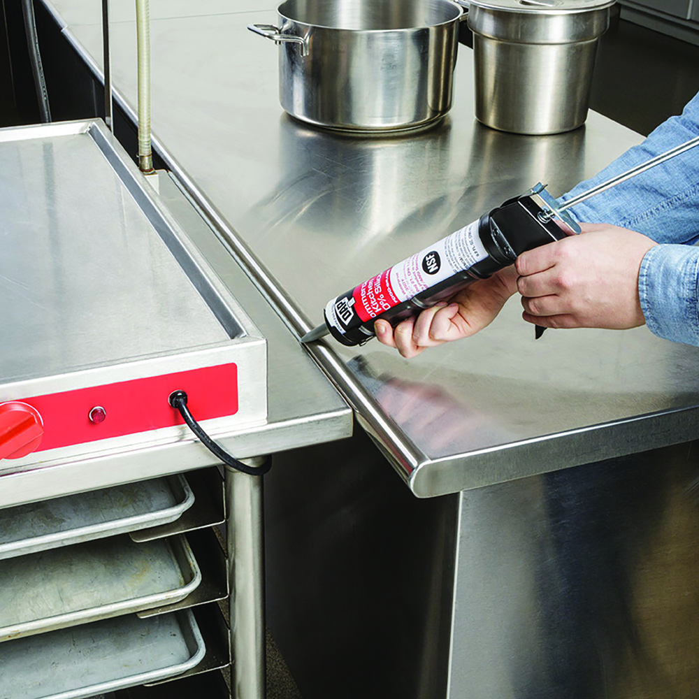 12 Pack of 9.8 Oz Dap 08658 Clear Commercial Kitchen 100% Silicone Sealant - Image 3